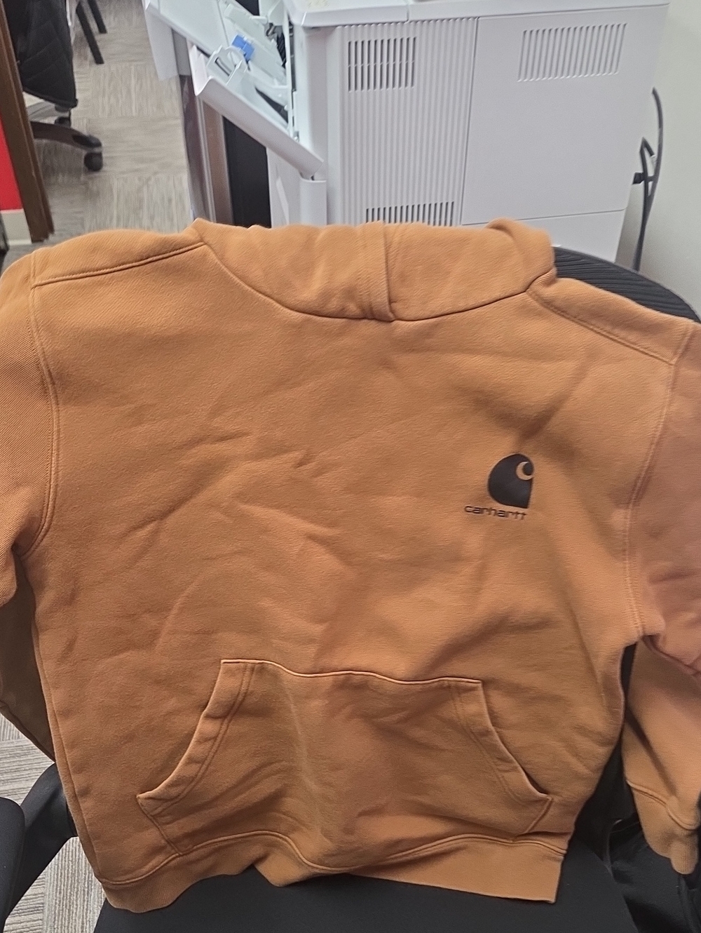 Carhartt Tan Brown Workwear Hooded Sweatshirt